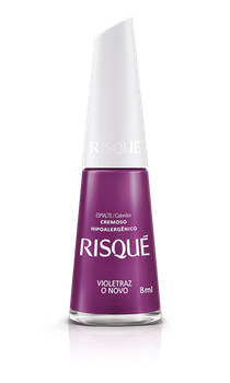 ESMALTE RISQUE CREMOSO VIOLETRAZ O NOVO 8ML