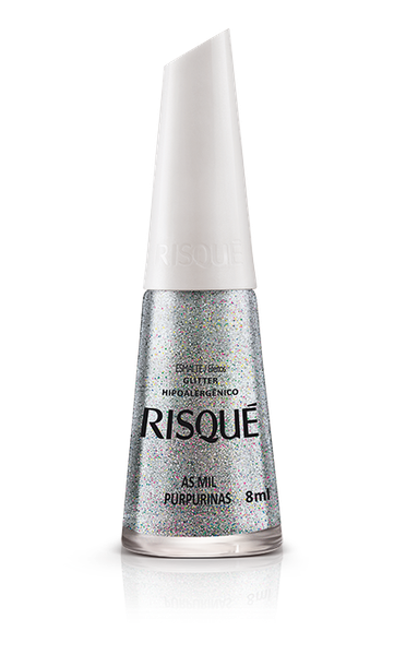 ESMALTE RISQUE GLITTER AS MIL PURPURINAS 8ML