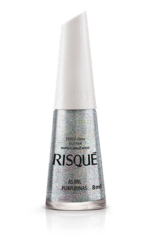 ESMALTE RISQUE GLITTER AS MIL PURPURINAS 8ML