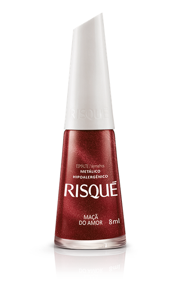 ESMALTE RISQUE METALICO MACA DO AMOR 8ML