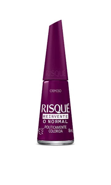ESMALTE RISQUE CREMOSO REINVENTE O NORMAL POLITICAMENTE COLORIDA 8ML