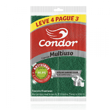 ESPONJA CONDOR MULTIUSO LEVE 4 PAGUE 3