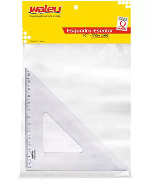 ESQUADRO WALEU PLASTICO 45° REF.10070001