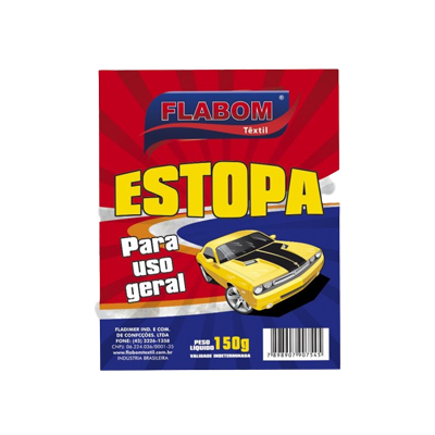 ESTOPA FLABOM BRANCA 150G