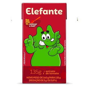 EXTRATO TOMATE ELEFANTE 135G