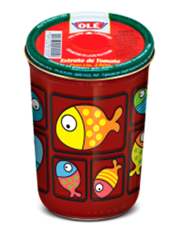 EXTRATO TOMATE OLE COPO DECORADO 190G