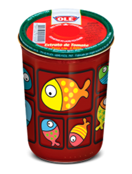 EXTRATO TOMATE OLE COPO DECORADO 190G