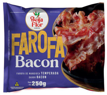 FAROFA MANDIOCA BEIJA FLOR BACON 250G