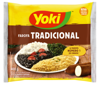 FAROFA MANDIOCA YOKI TEMPERADA 400G