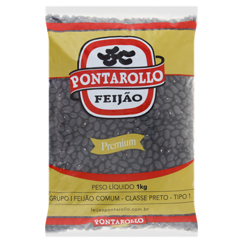 FEIJAO PONTAROLLO PRETO PREMIUM TIPO 1 – 1KG
