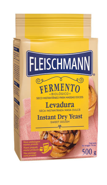 FERMENTO FLEISCHMANN BIOLOGICO/INSTANTANEO/SECO 500G