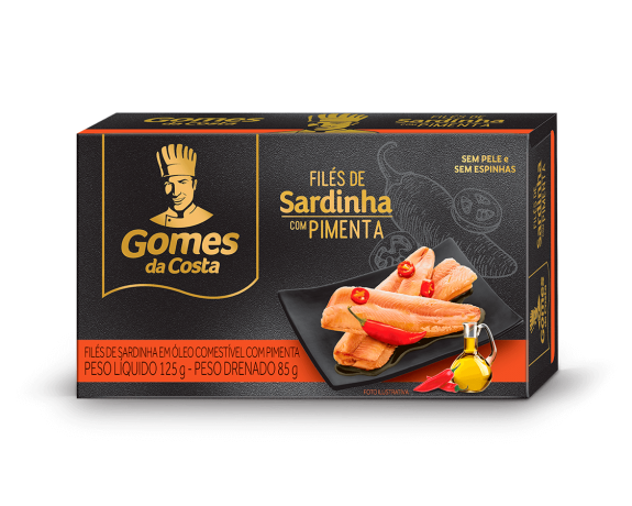 FILE SARDINHA GOMES DA COSTA C/PIMENTA 125G