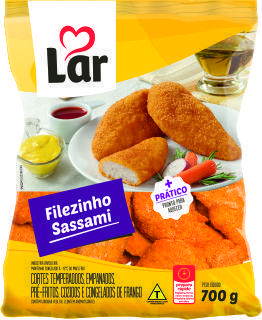 FILEZINHO LAR FRANGO SASSAMI EMPANADO 700G