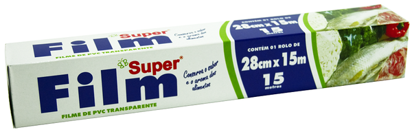 FILME PVC SUPER FILM 28CMX15MT
