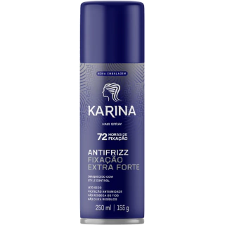 FIXADOR KARINA JATO EXTRA SECO FIXACAO EXTRA FORTE 250ML