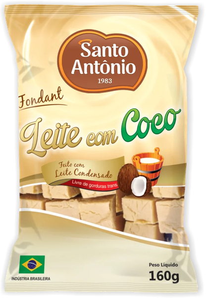 FONDANT SANTO ANTONIO LEITE DE COCO 160G