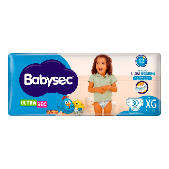 FRALDA DESCARTAVEL BABYSEC GALINHA PINTADINHA MEGA XG C/30
