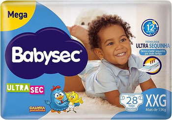 FRALDA DESCARTAVEL BABYSEC GALINHA PINTADINHA MEGA XXG C/28