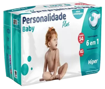 FRALDA DESCARTAVEL PERSONALIDADE BABY XG C/54