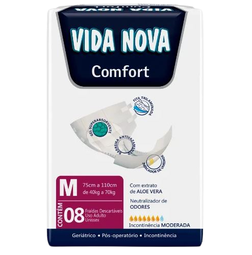 FRALDA GERIATRICA VIDA NOVA COMFORT M C/8