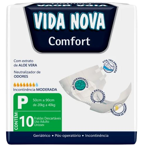 FRALDA GERIATRICA VIDA NOVA COMFORT P C/10