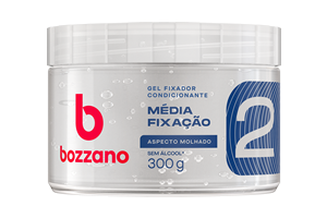 GEL FIXADOR BOZZANO ASPECTO MOLHADO MEDIA FIXACAO 300G