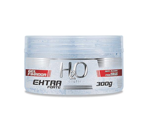 GEL FIXADOR H2O BRILHO MOLHADO C/FILTRO SOLAR EXTRA FORTE 300G