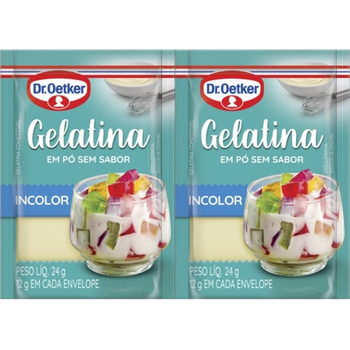 GELATINA DR.OETKER S/SABOR INCOLOR C/2 24G
