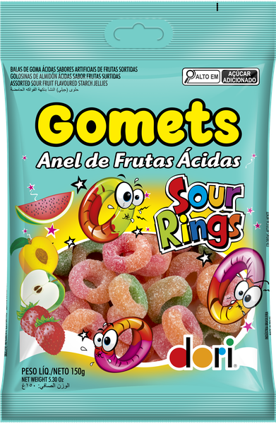 GOMA DORI GOMETS ANEL ACIDO 150G