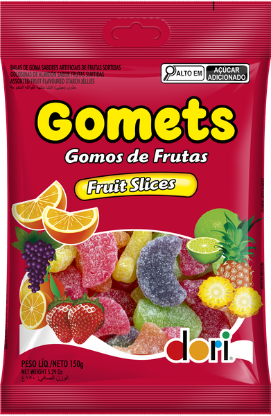 GOMA DORI GOMETS GOMOS DE FRUTAS 150G
