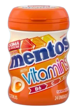 GOMA MENTOS VITAMINS CITRUS 48G