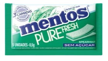 GOMA MENTOS PURE FRESH SPEARMINT C/5 8,5G