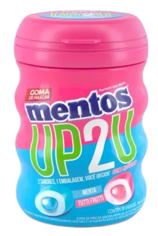 GOMA MENTOS UP2U MINT/TUTTI FRUTTI C/28 56G