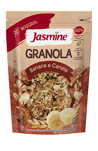 GRANOLA JASMINE INTEGRAL BANANA/CANELA 300G