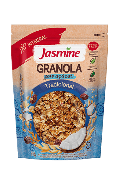 GRANOLA JASMINE ZERO ACUCAR TRADICIONAL 250G