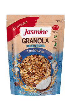 GRANOLA JASMINE ZERO ACUCAR TRADICIONAL 250G
