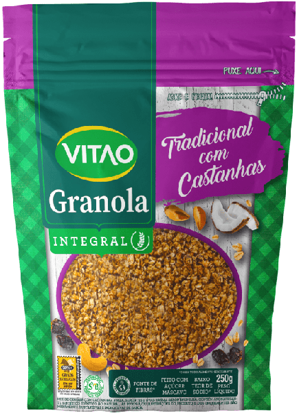 GRANOLA VITAO TRADICIONAL C/CASTANHA 250G