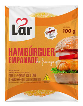 HAMBURGUER LAR FRANGO EMPANADO 100G