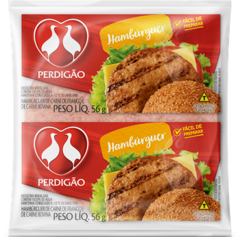 HAMBURGUER PERDIGAO MISTO FRANGO/CARNE BOVINA 56G
