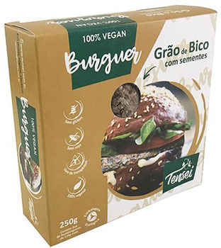 HAMBURGUER VEGANO TENSEI GRAO BICO/SEMENTES ORGANICAS 200G