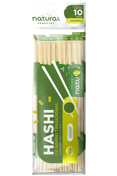 HASHI NATURAL BAMBU 21CM C/10 PARES