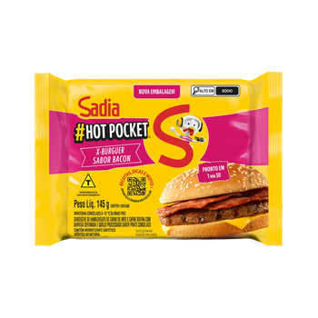 HOT POCKET SADIA X-BACON 145G