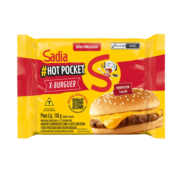 HOT POCKET SADIA X-BURGER 145G
