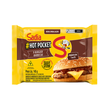 HOT POCKET SADIA X-BURGUER BARBECUE 145G