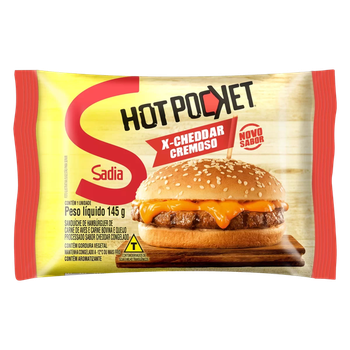 HOT POCKET SADIA X-CHEDDAR CREMOSO 145G