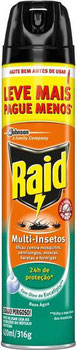 INSETICIDA RAID AEROSOL MULTI-INSETOS EUCALIPTO LEVE MAIS PAGUE MENOS 420ML