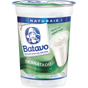 IOGURTE BATAVO NATURAL DESNATADO 170G