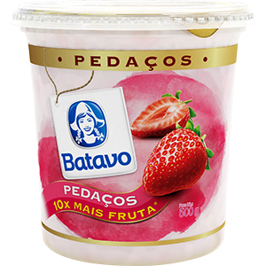 IOGURTE BATAVO PEDACOS MORANGO 500G