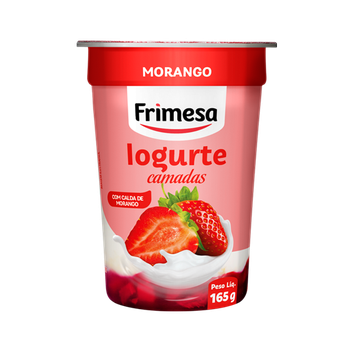 IOGURTE FRIMESA BICAMADAS MORANGO 165G