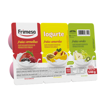 IOGURTE FRIMESA MIX FRUTAS VERMELHAS/AMARELAS/VERDES 540G